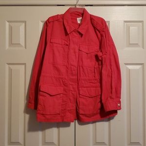 Gap Dark Coral Utility Jacket